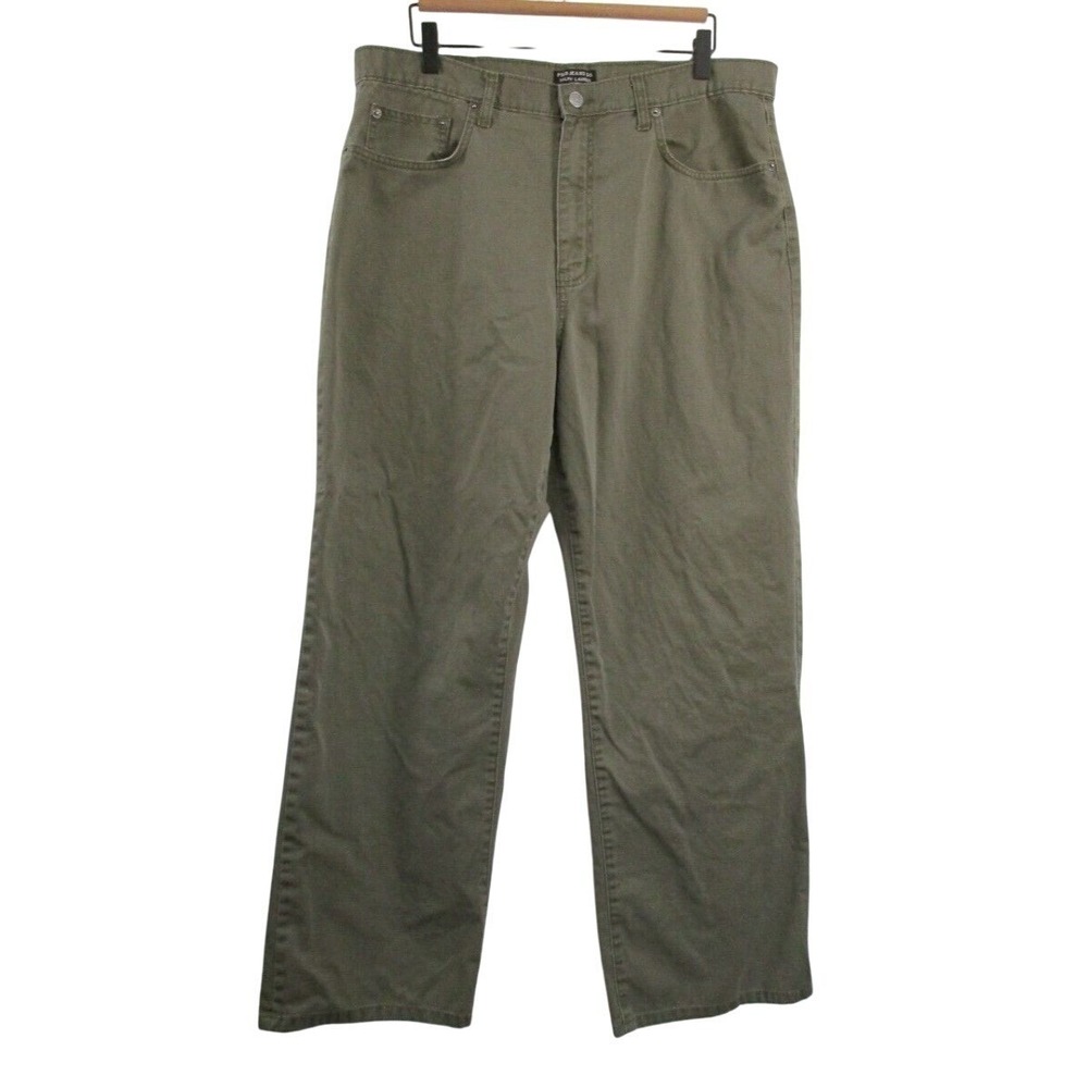 Polo Jeans Co Ralph Lauren Men's 100% Cotton Jeans size 36 Green‎ Black Label